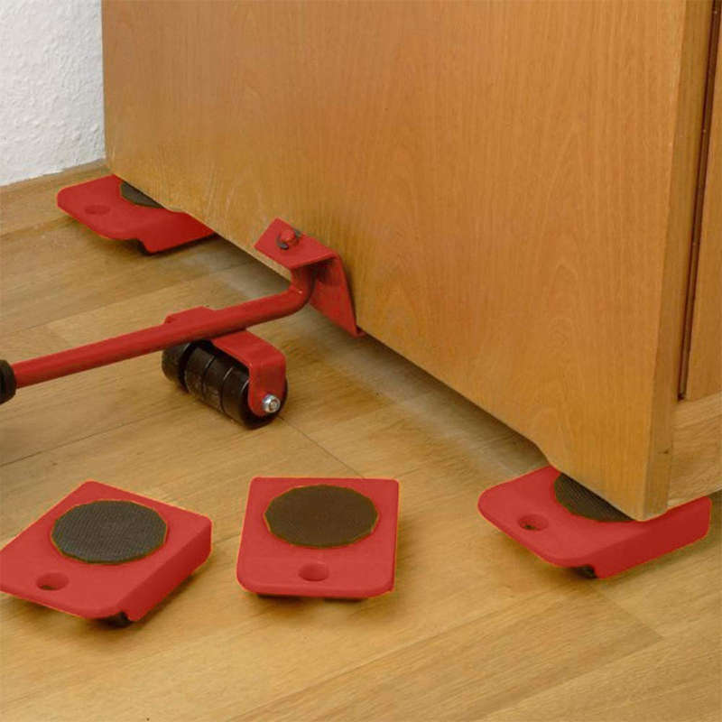 5 PCS Heavy Furniture Shifter Lifter Moving Wheel Slider Mover Moves Furniture Tool