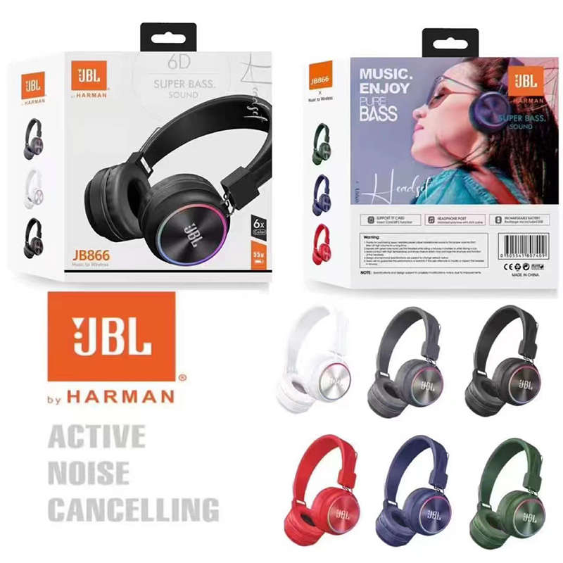 Secondhand Wireless On-Ear Headphones Over-ear Bluetooth Headphones 6D Super Bass Headphones