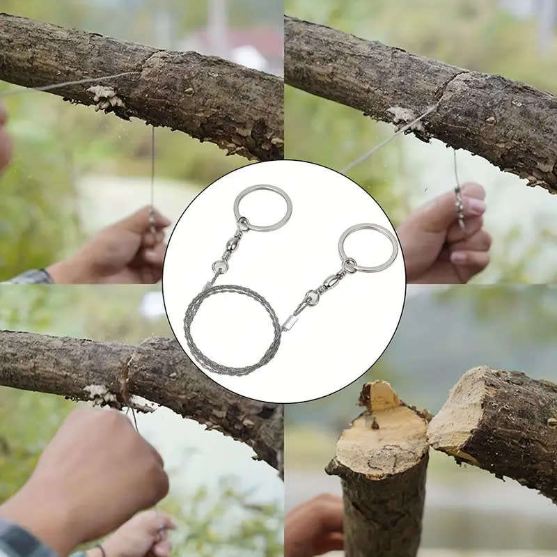 Stainless Steel Wire Saw Chain Saw Rope Survival Saw Camping Supplies Outdoor Survival Tools