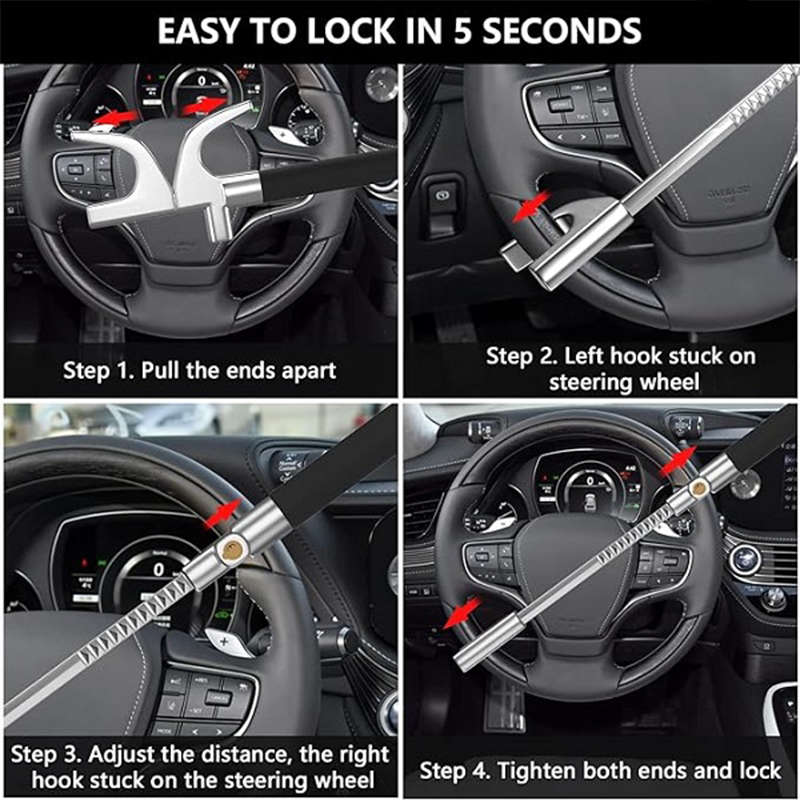 Jiageng Automobile Steering Wheel Lock Hammer Head Emergency Window Breaker