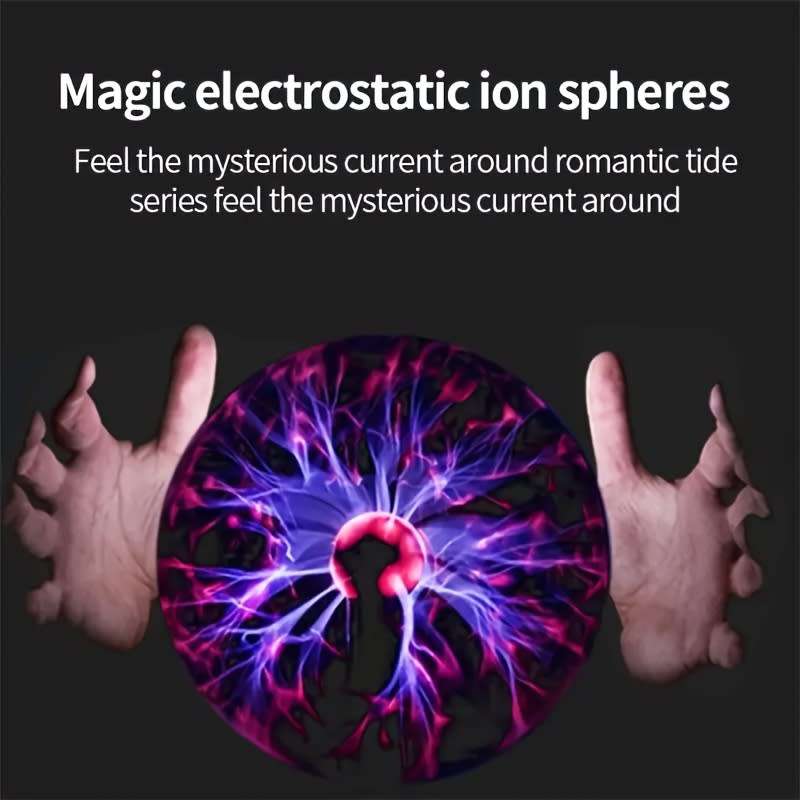 Plasma Ball Lamp Electronic Touch And Sound Sensitive Lightning Glass Dry Lava Lamp