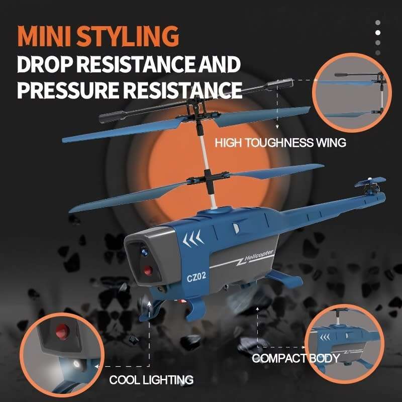 1 Piece Remote Control Airplane Flying Toy Obstacle Avoidance Drone Electric Helicopter