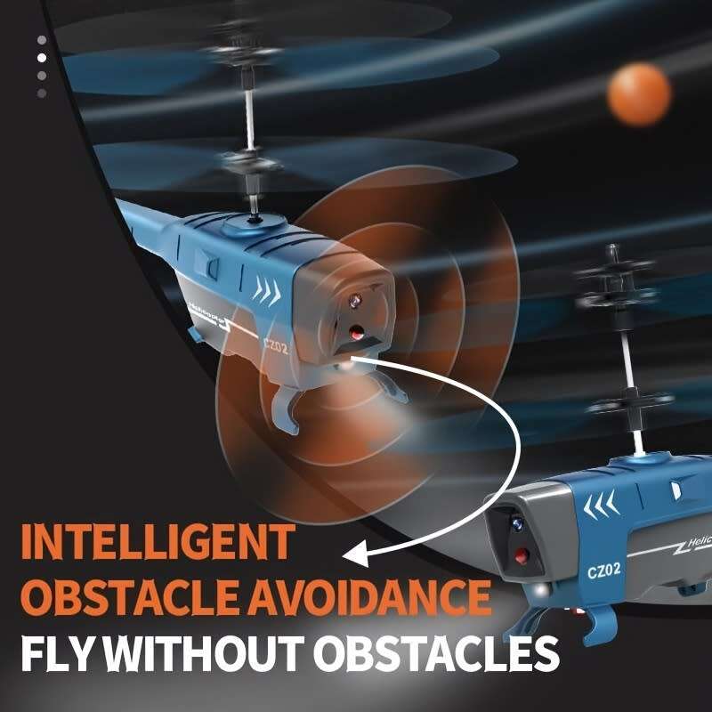 1 Piece Remote Control Airplane Flying Toy Obstacle Avoidance Drone Electric Helicopter