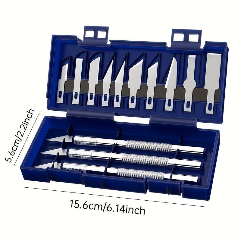 13 Pieces Metal Engraving Knife Pen Art Stamp Handmade Paper Cutting DIY Precision Repair Tools