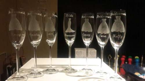 Custom champagne Flutes for any occassion