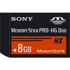 8GB Memory Stick MS Pro-HG Duo Memory Card with Adapter - HX