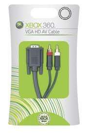 XBOX 360 VGA HD HDTV AV CABLE