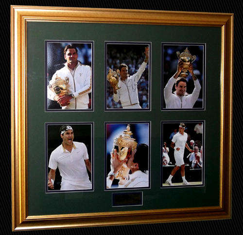 ROGER FEDERER SIGNED MONTAGE