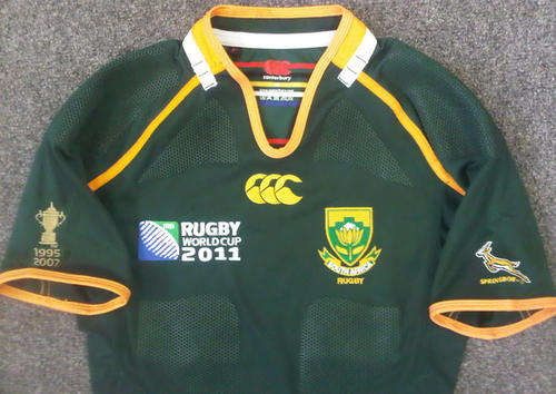 2011 Rugby World Cup Springbok Player jersey  -  ***SALE***