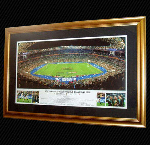 2007 RUGBY WORLD CUP FINAL PRINT