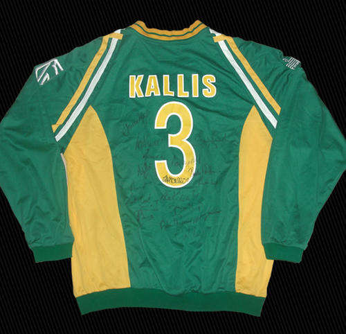 JACQUES KALLIS's SOUTH AFRICAN ODI SHIRT - SIGNED BY SQUAD