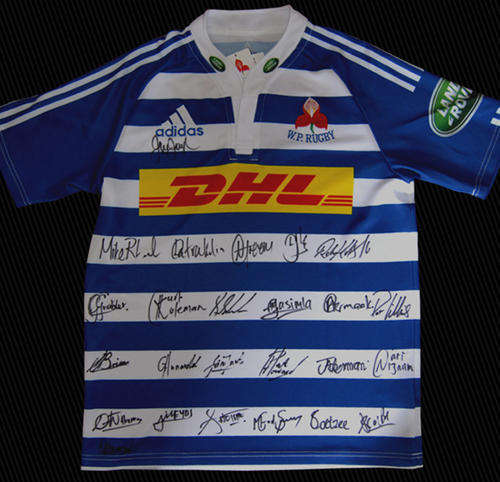 2015 WESTERN PROVINCE CURRIE CUP JERSEY SIGNED BY THE SQUAD