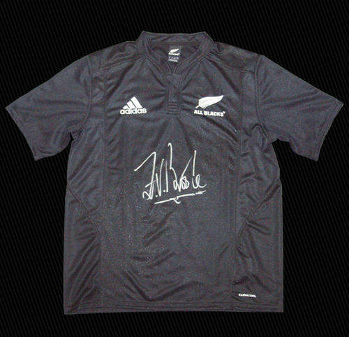ZINZAN BROOKE SIGNED ALL BLACKS JERSEY