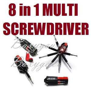 BRAND NEW {MULTI-SCREWDRIVER SET WITH TORCH 8 IN 1} {CRAZY START} {30 AVAILABLE}