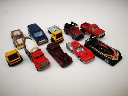 Collection of vintage diecast cars 1:64