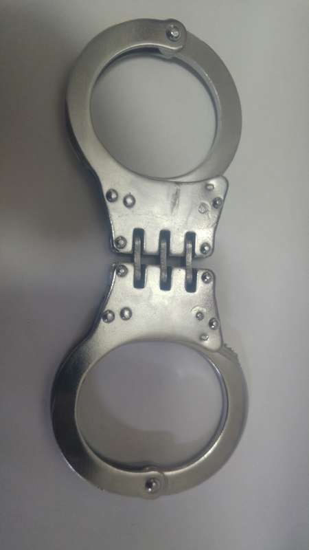 Metal police handcuffs
