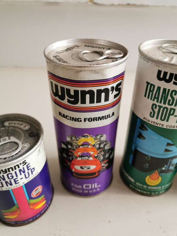 Lot of 4 vintage Wynns engine additives 1970`s