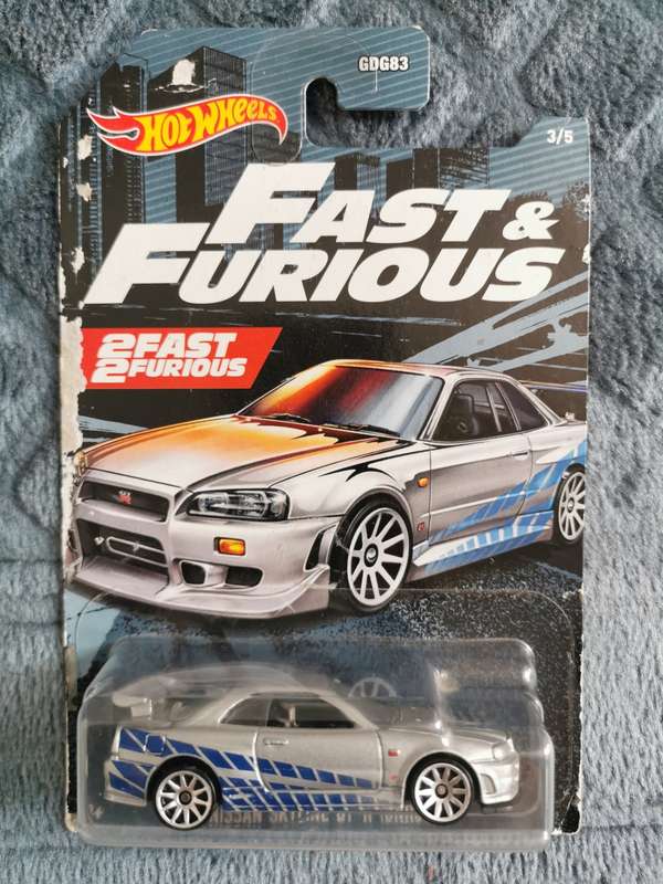 Hot Wheels Nissan Skyline GTR34 2 fast 2 furios