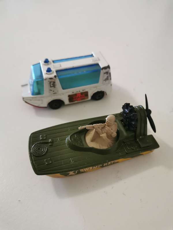 Vintage Matchbox pair Stretcha Fetcha and Swamp Rat no.30