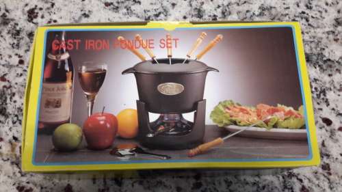 CAST IRON FONDUE SET