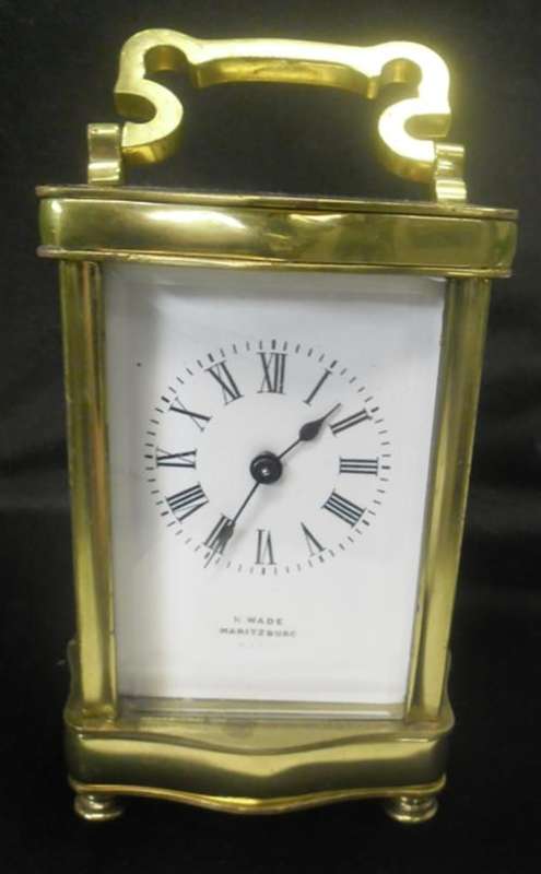 solid brass coach clock