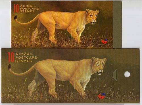 RSA BOOKLETS - 2 X LION BOOKLETS OF 10 - VERY GOOD CONDITION