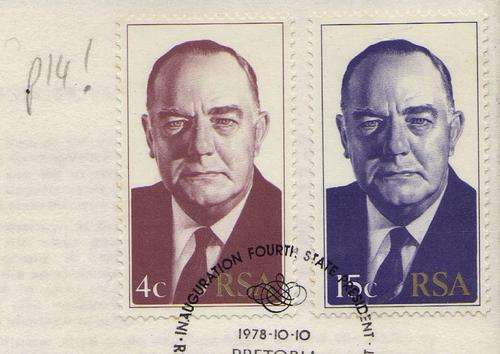 VARIETY FDC - RSA FDC # 3.10S WITH 4C BEING PERF 14 (NORMALLY 12.5) - NOW SCARCE