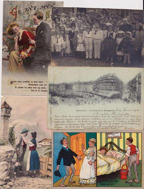 ALMOST 300 POSTCARDS/GREETING CARDS - MAINLY EARLY (UP TO 1930) WITH STRENGTH IN NETHERLANDS