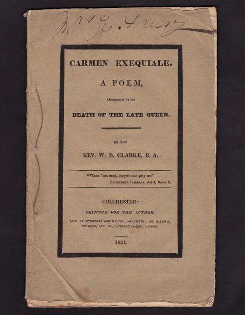 190 YEARS OLD!!! A POEM occasioned by the DEATH OF THE LATE QUEEN