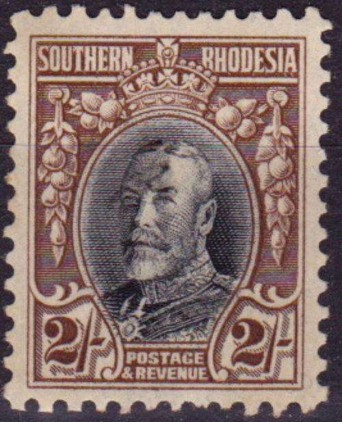 Rare VARIETY - was the Field Marshall assassinated? - see 'hole' in forehead - comb perf 11.5 mint
