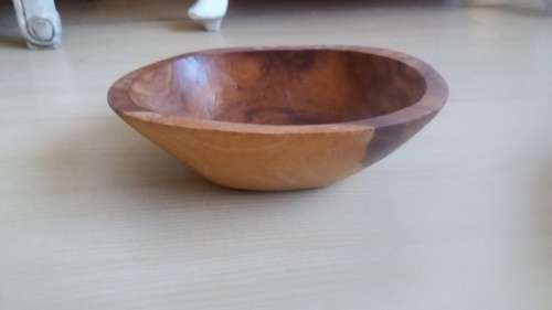 Oval Shaped Wooden Bowl