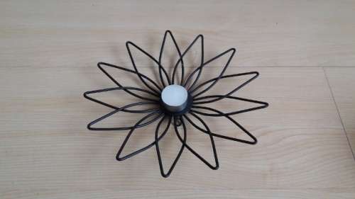 Black Metal (Petal Shaped) Candle Holders