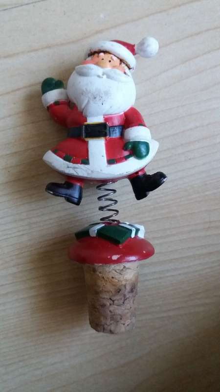 Santa Figurine Bottle Stopper