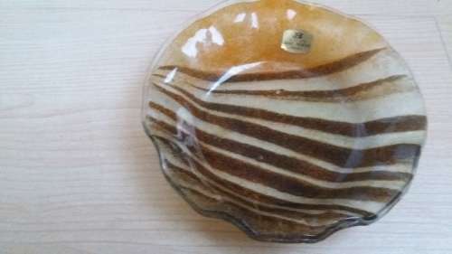 B.Z.T Handpainted glass bowl (Israel)