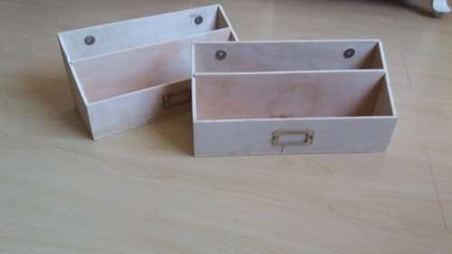 Wooden Desk Organiser