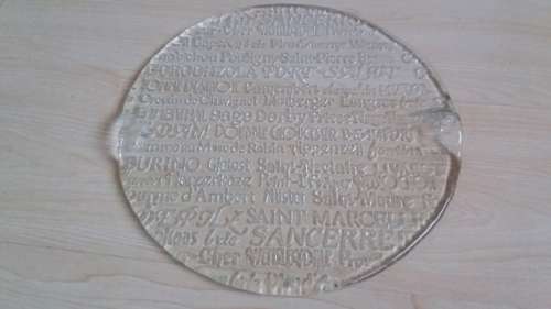 Round Glass Cheese Plate - width 32cm