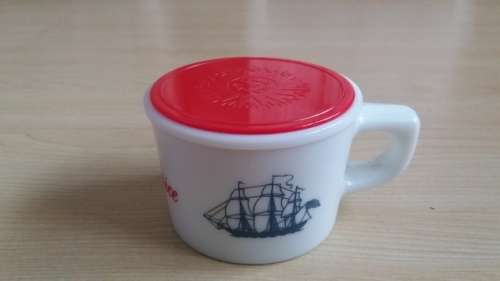 Vintage (Lidded) Old Spice Shaving Mug (Made in Belgium, Shulton)