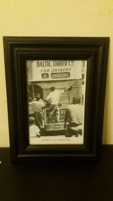 Framed Black & White:District Six - The Tram (16cm x 21cm)