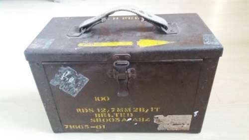Old Metal Bullet Box