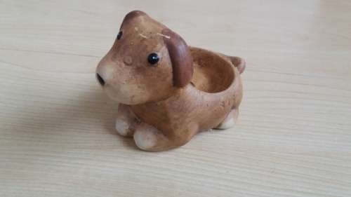 Dog Figurine Planter
