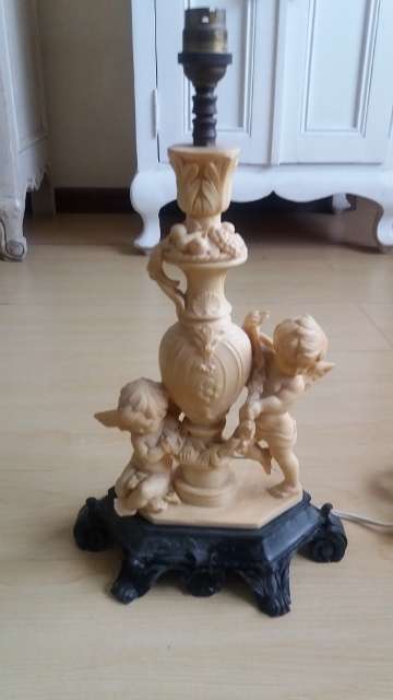 Vintage A. Santini Cherub Lamp
