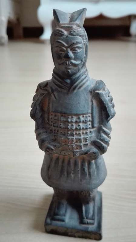 Chinese Terracotta Warrior Figurine (Replica) - height 13cm width 5cm