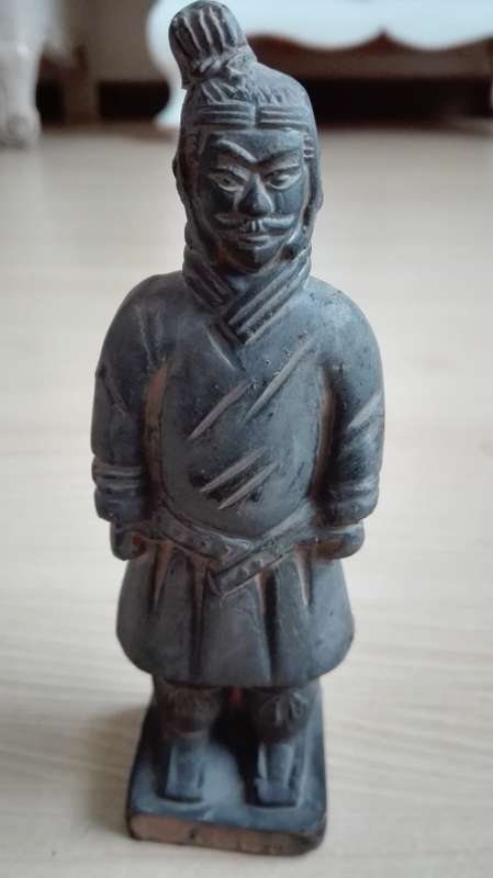 Chinese Terracotta Warrior Figurine (Replica) - height 13cm width 5cm