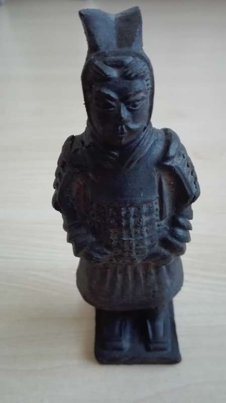 Chinese Terracotta Warrior Figurine (Replica) - height 13cm width 5cm