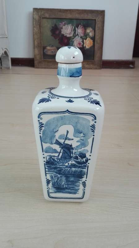 Blue & White Delft Decanter (Holland)