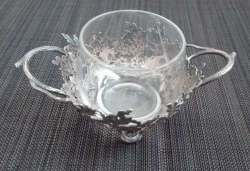 Silver Plated & Glass Dish