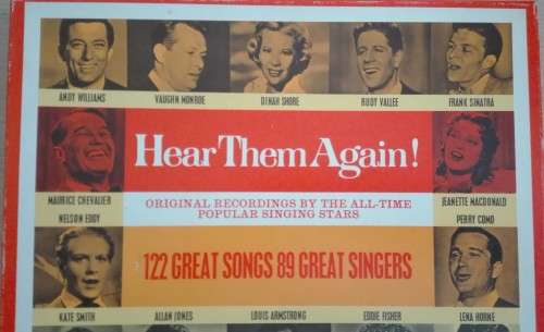 HEAR THEM AGAIN 122 Great Songs 89 Great Singers Collectors Edition (10 LP Box Set