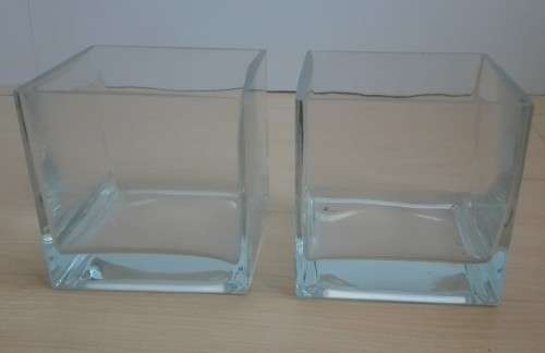 Square Glass Vases