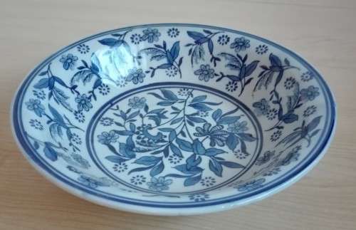 Round Blue & White Bowl