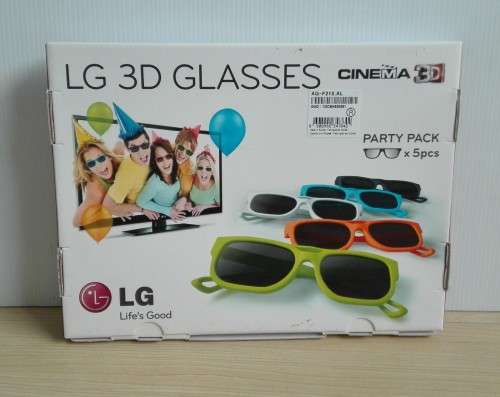 Pack of 5 Passive 3D Glasses for LG Cinema 3D TV - Party Pack